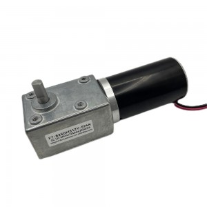 FT-82SGM51ZY 82mm 12 volt 24V high torque low rpm worm gear motor with 51zy steel tube motor